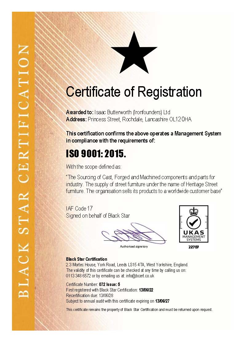 ISO9001:2015 Certificate of Registration